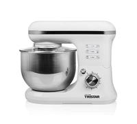 Tristar MX-4817 Robot de Cocina y repostería, batidora amasadora, para batir, mezclar y amasar, 3 Accesorios incluidos, 1200 W, 6 Velocidades, bol de acero inoxidable de 5 L, Blanco