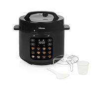 Tristar Olla a Presión Eléctrica, 6 L, 12 Programas, Cubeta Extraíble | Potencia de 1000 W, Pantalla táctil digital, Temporizador, Función mantener caliente, RK-6160