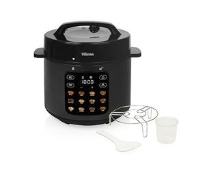 Tristar Olla a Presión Eléctrica, 6 L, 12 Programas, Cubeta Extraíble | Potencia de 1000 W, Pantalla táctil digital, Temporizador, Función mantener caliente, RK-6160