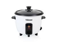 Tristar Olla Arrocera, 0,6 L, Recipiente Interior Antiadherente | Protección contra ebullición en seco, Función mantener caliente, Apagado automático, Vaso medidor y cuchara, RK-6142