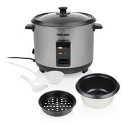 Tristar Olla Arrocera, 1,5 L de Capacidad, Carcasa de Acero Inoxidable, Bandeja de Vapor, Apagado Automático, Función Mantener Caliente, 500 W, RK-6145