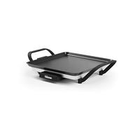 Tristar Plancha slim S - Una superficie de cocción de 28 x 28 cm - Termostato ajustable - Revestimiento antiadherente - Bandeja de grasa extraíble - Fácil de limpiar - BP-2666