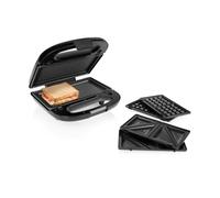 Tristar Sandwichera 3 en 1, Placas Extraíbles, 2 Porciones, 750 W | Revestimiento antiadherente, Asa de tacto frío, Cierre de seguridad, Almacenamiento vertical, SA-3071