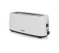 Tristar Tostadora de doble ranura larga, 7 niveles de tostado, función descongelar, función elevar, función centrar, función cancelar, blanco, BR-1057