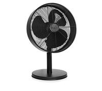 Tristar VE-5928 Ventilador de mesa metálico con diseño moderno, 30 centímetros de diámetro y oscilante 85°, 3 velocidades, motor de cobre, ángulo ajustable 20°, 61.24 dB, 35 W, negro mate