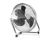 Tristar VE-5937 Ventilador de suelo metálico, 35 centímetros de diámetro, 3 ajustes de velocidad, motor de cobre, ángulo ajustable 130°, 62,1 dB, asa integrada, motor de cobre, 70 W