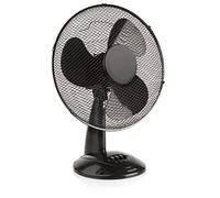 Tristar VE-5979 Ventilador de mesa, 40 centímetros de diámetro, 3 ajustes de velocidad, oscilante, ángulo ajustable 25°, asa para transporte, protección contra sobrecalentamiento, 45 W, negro