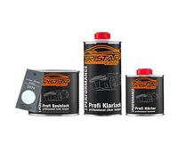 TRISTARcolor Pintura automotriz Set bote listo para pulverizar para Gen. Motors/Holden Z474 Casablanca White Pintura base + pintura transparente de 2 componentes 1,25L