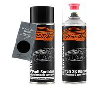 TRISTARcolor Pintura automotriz Set botes de spray 2 componentes para Ford USA/Lincoln/Mercury 1C Black Pintura base pintura transparente de 2 componentes aerosol