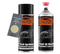 TRISTARcolor Pintura automotriz Set botes de spray 2 componentes para Ford USA/Lincoln/Mercury 8L Sand Beige Pintura base pintura transparente de 2 componentes aerosol