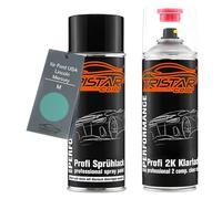 TRISTARcolor Pintura automotriz Set botes de spray 2 componentes para Ford USA/Lincoln/Mercury M Gulfstream Blue Pintura base pintura transparente de 2 componentes aerosol
