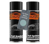 TRISTARcolor Pintura automotriz Set de botes de spray para Aston Martin AST6003D Frosted Glass Blue Perl Metallic Fondo pintura base aerosol 400 ml
