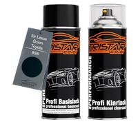 TRISTARcolor Pintura automotriz Set de botes de spray para Lexus/Scion/Toyota 8S6 Azul Orion Perol Pintura base pintura transparente aerosol 400 ml