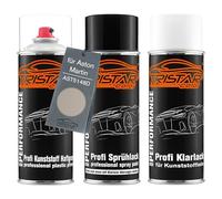 TRISTARcolor Pintura automotriz Set de botes de spray para plástico para Aston Martin AST5148D Selene Bronze Metallic Base adherente pintura base pintura transparente con plastificante