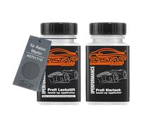 TRISTARcolor Pintura automotriz Set de lápices de retoque para Aston Martin AST5171D China Grey Pintura base pintura transparente, 50 ml cada uno