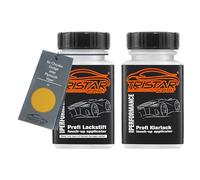 TRISTARcolor Pintura automotriz Set de lápices de retoque para Chrysler/Dodge/Jeep/Plymouth/Viper U Sand Dune Yellow Pintura base pintura transparente, 50 ml cada uno