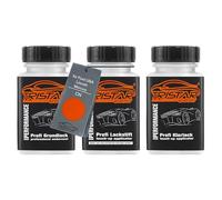 TRISTARcolor Pintura automotriz Set de lápices de retoque para Ford USA/Lincoln/Mercury CN Code Orange Fondo pintura base pintura transparente 50 ml cada uno