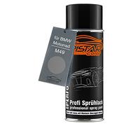 TRISTARcolor Pintura para motos Bote de spray para BMW Motorrad M49 Kallistograu Metallic Matt Pintura base aerosol 400 ml