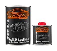 TRISTARcolor Relleno de 2 componentes High Solid/imprimación Pintura Coche Gris- 1,3 kg Relleno epoxi/endurecedor