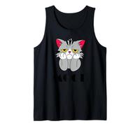 Triste - Aburrido - Cansado - Estado de ánimo - Vibraciones - Gato Camiseta sin Mangas