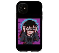 Triste Anime Chica Tristeza Vaporwave Japonés Streetwear Anime Carcasa para iPhone 11