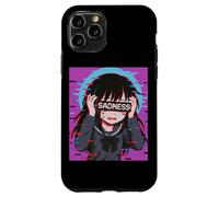 Triste Anime Chica Tristeza Vaporwave Japonés Streetwear Anime Carcasa para iPhone 11 Pro