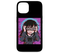 Triste Anime Chica Tristeza Vaporwave Japonés Streetwear Anime Carcasa para iPhone 13