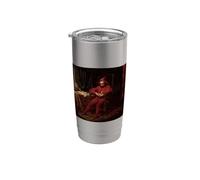Triste Tribunal Bufón Stancyk Sentado Polaco Rojo Tonto Arte Fino Vaso térmico de acero inoxidable de doble pared