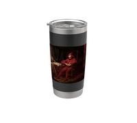Triste Tribunal Bufón Stancyk Sentado Polaco Rojo Tonto Arte Fino Vaso térmico de acero inoxidable de doble pared