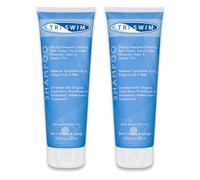 TRISWIM Champú anticloro | Cuidado para después del baño | Champú hidratante anticloro vegano para nadadores | Elimina el tinte verde | Lima y mango 251 ml (Pack de 2)