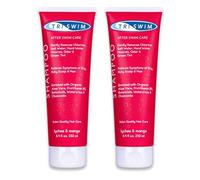 TRISWIM Champú anticloro | Cuidado para después del baño | Champú vegano hidratante anticloro para nadadores | Elimina el tinte verde | Lichi y mango 250 ml (Pack de 2)