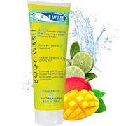TRISWIM - Gel de Ducha Anticloro para Nadadores, Gel de Baño Elimina Efectos del Cloro, Gel Ducha Hidratante Después de Nadar - Lima Mango, 251 ml