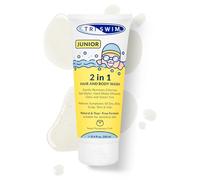 TRISWIM - Junior Gel de Baño y Champú Anticloro Después de la Natación para Niños, Elimina Suavemente el Olor a Cloro y Piscina, la Fórmula Natural Previene la Picazón en la Piel - 200 ml