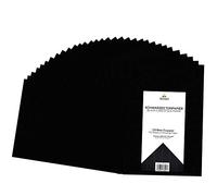 Tritart Folios Negros A4 - Hojas Negras DIN A4 de 110 g/m2-120x Folios Negros A4 - Papel Negro DinA4 para Imprimir Fotos Posters Hacer Carteles Postales Manualidades