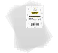 Tritart Papel Vegetal A2 - Set de 20x Hojas 100 g/m2 - Papel Calco para Tela Dibujo Calcar Caligrafía para Imprimir