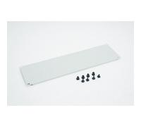 Triton 19" Blindplatte, steckbar, 5 HE, Stahlblech, Hellgrau RAL 7035, mit Kunststoffstöpsel