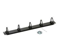 TRITON - 19" Kabelführungsleiste Black 1HE - 5er Bügel