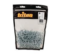 Triton 494580 Tornillos Galvanizados con Cabeza de Arandela y Rosca Gruesa, Plata, 8 x 1-1/4", Set de 500 Piezas