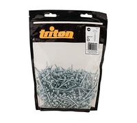 Triton 560821 Tornillos Galvanizados con Cabeza de Arandela y Rosca Gruesa, Plata, 8 x 1-1/2-Inch, Set de 500 Piezas