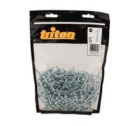 Triton 709782 Tornillos Galvanizados con Cabeza de Arandela y Rosca Gruesa, multicolor, Set de 500 Piezas
