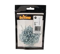 Triton 818419 Tornillos Galvanizados con Cabeza de Arandela y Rosca Gruesa, Multicolor, 8 x 1-1/2-inch, Set de 100 Piezas