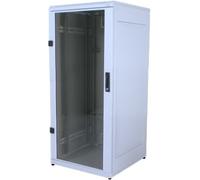 Tritón RMA-27-A88-CAX-A1 - Armario de Red (48,26 cm/19", 27HE, 800 x 800, Puerta de Cristal), Color Negro