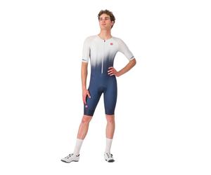 Tritraje Castelli Core Corto Azul Blanco, Talla XL