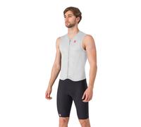 Tritraje Castelli Free San Remo 3 Sin Mangas Blanco Negro, Talla XL