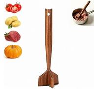 Triturador de Carne de Madera Natural, Machacador de Carne de Haya para Tacos, Salsas y Hamburguesas, Herramienta Multifuncional para Mover y Machacar Carne, Pavo, Patatas y más