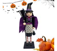 Triturador de Halloween de 14 Pulgadas - Figura de de Madera, decoración de mesas de Temporada espeluznantes, único | Destino de Escritorio para librería espos