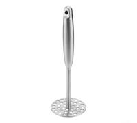 Triturador de patatas de acero inoxidable con base perforada para puré de patatas, aguacates, metal 304, mango ergonómico, apto para lavavajillas, herramienta de cocina