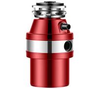 Triturador de residuos de alimentos, triturador eléctrico de basura de cocina de 3/4 HP, trituradora de acero inoxidable, funcionamiento de bajo ruido, ideal para frutas, verduras y huesos