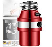 Triturador de residuos de alimentos, unidad de eliminación de residuos de alimentos de 1,2 L 560 W para fregadero con protección contra sobrecarga, contenedor de basura adecuado para cocina red