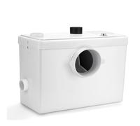 Wiltec Triturador sanitario 3/1 de 600 W con triturador, unidad de elevación aguas residuales hasta 10 m de altura con 3 entradas, para inodoro y ducha